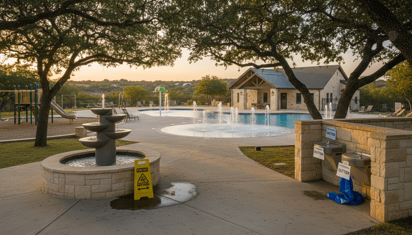 Amenity Center Water off Again!